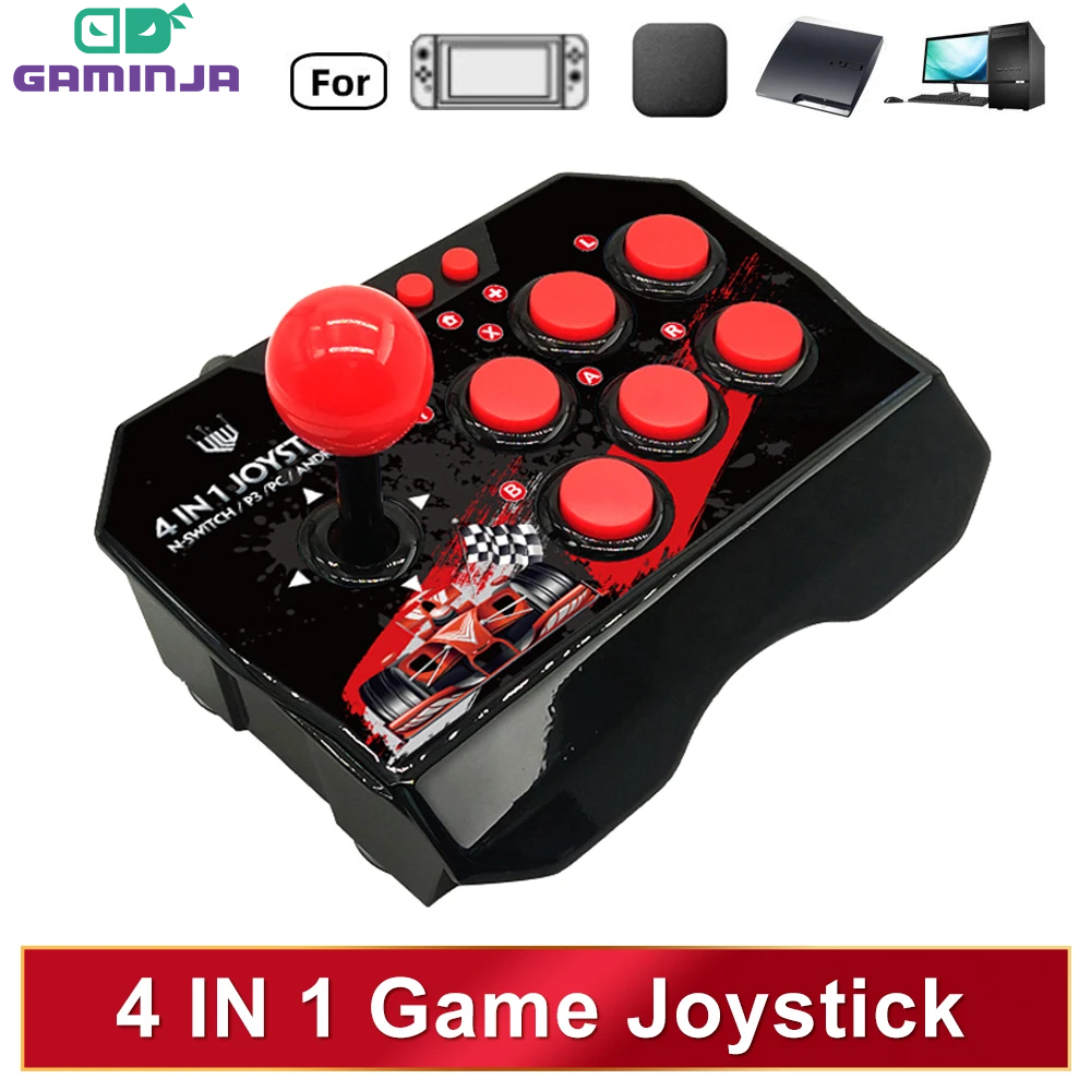 Arcade Vibes - GAMINJA 4-in-1Game Joystick mit 3M USB