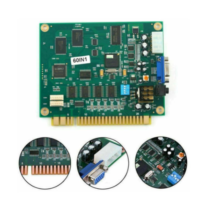 X64A-4X 60-in-1 Multicade PCB- – Usb Game Board Jamma Bewertung und Preis